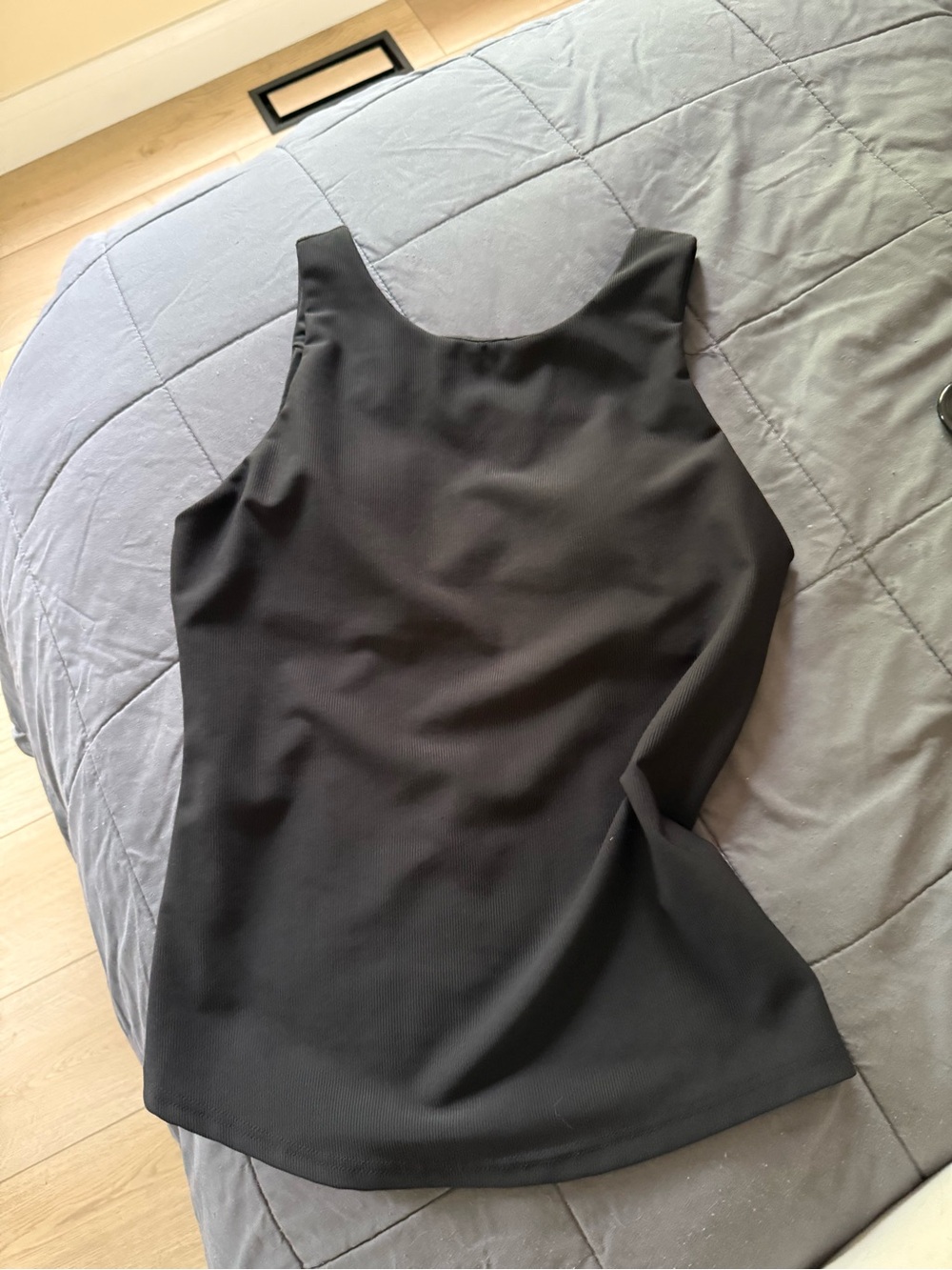 Sleek Black Tank Top with built in bra